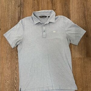 Travis Mathew Heather Gray Polo Shirt